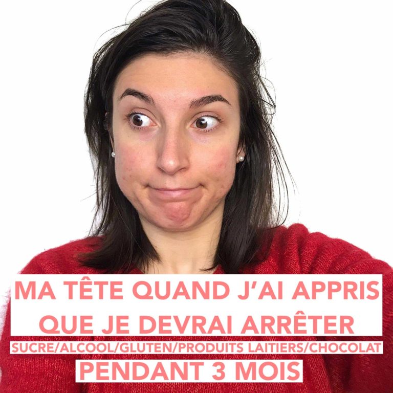 Ma tête quand j'ai appris que je devais arrêter sucre gluten alcool chocolat produits laitiers